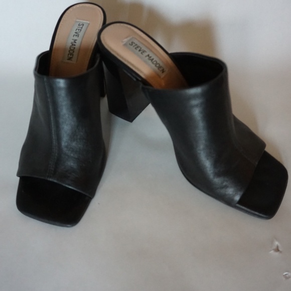 Steve Madden Leather Heels Sandals - Picture 8 of 9